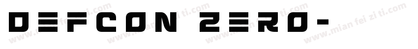 Defcon Zero字体转换